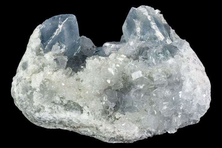 Sky Blue Celestine (Celestite) Crystal Cluster - Madagascar #106677